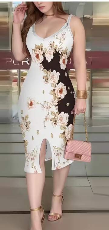 Vestido floral varios - reverso