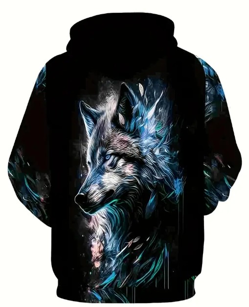 POLERA SUBLIMADA LOBO - reverso